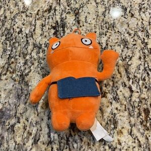 Orange Plush Toy with Blue Accent